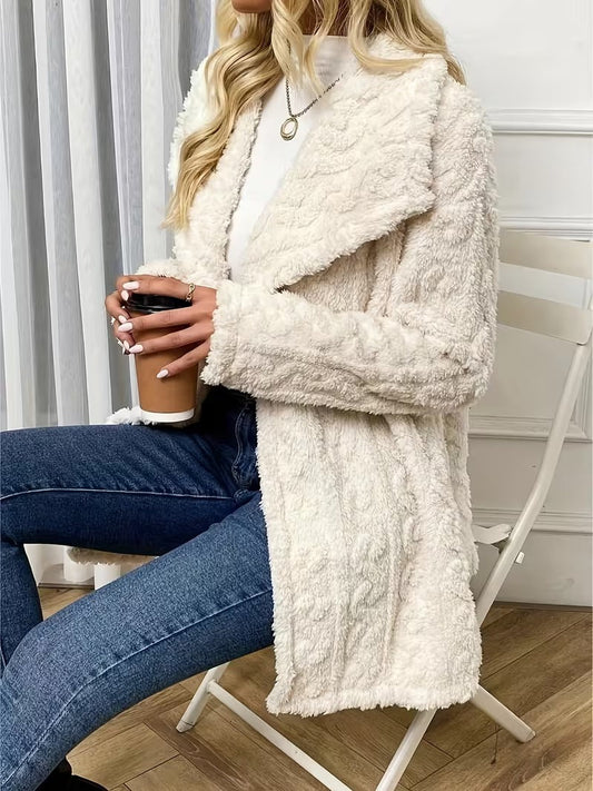 Luxe Dames Teddy Jas met Warme Voering