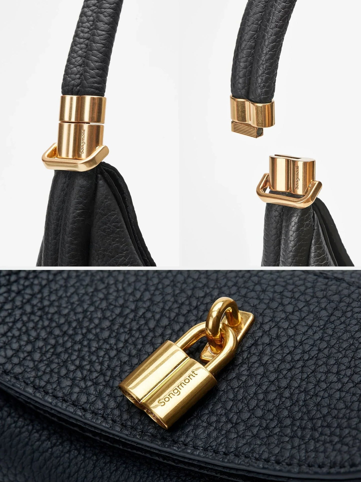 Thonia | Sac bandoulière chic et minimaliste en forme de demi-lune