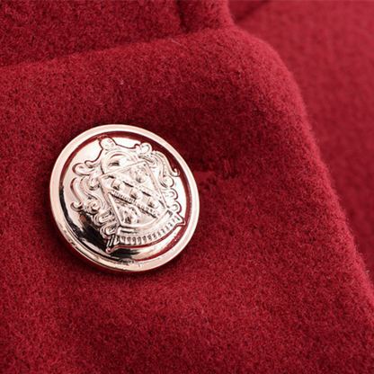 Elegante Dames Cape Jas met Ceintuur en Knoopsluiting