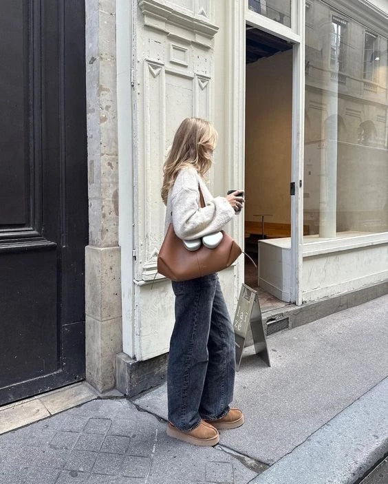 Talea | Sac bandoulière minimaliste en cuir