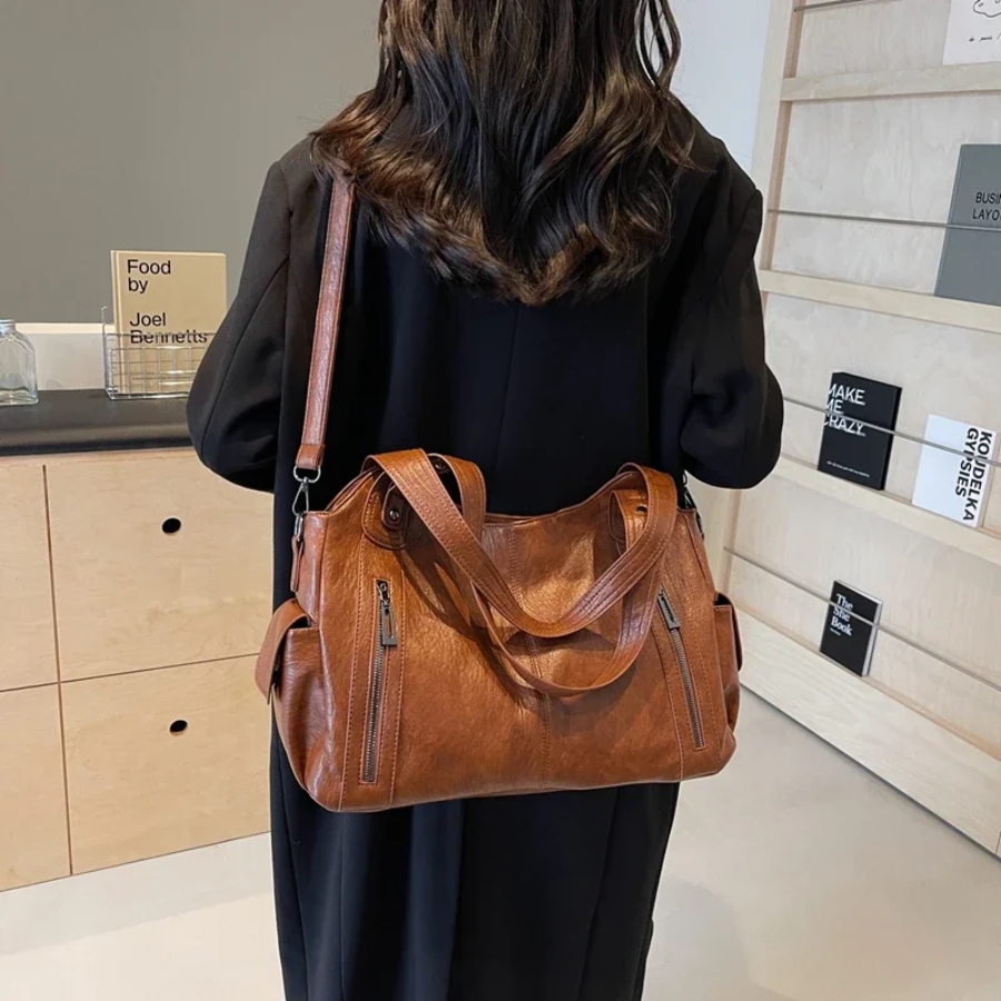 Lila | Sac à main fonctionnel pour femme avec fermeture éclair et bandoulière