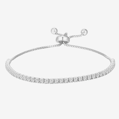 Bracelet de luxe pour femme orné de cristaux et doté d'un fermoir ajustable
