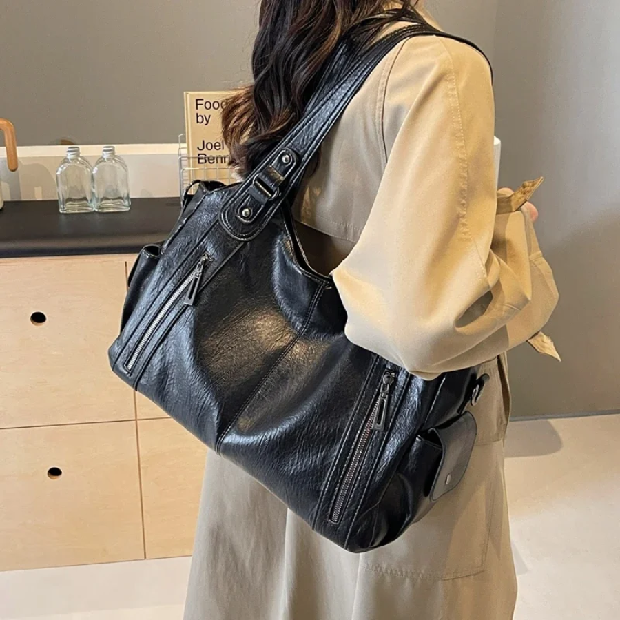 Lila | Sac à main fonctionnel pour femme avec fermeture éclair et bandoulière