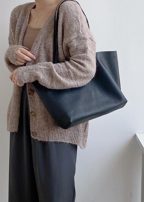 Sac cabas élégant et spacieux en cuir pour femme 