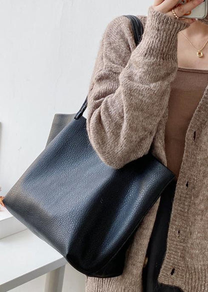 Sac cabas élégant et spacieux en cuir pour femme 