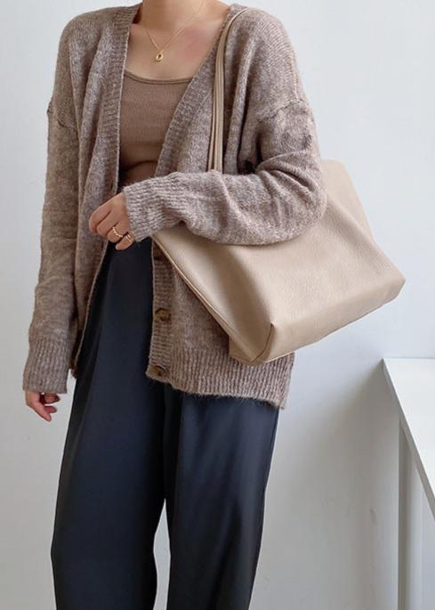 Sac cabas élégant et spacieux en cuir pour femme 