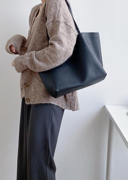 Sac cabas élégant et spacieux en cuir pour femme 