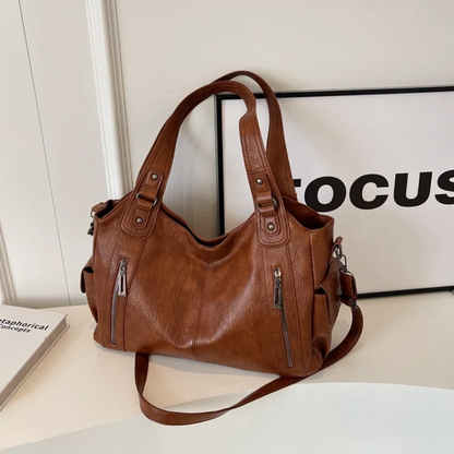 Sac bandoulière de luxe élégant pour femme avec fermeture éclair 