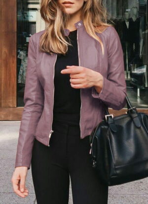 Getailleerd Leren Jack voor Dames