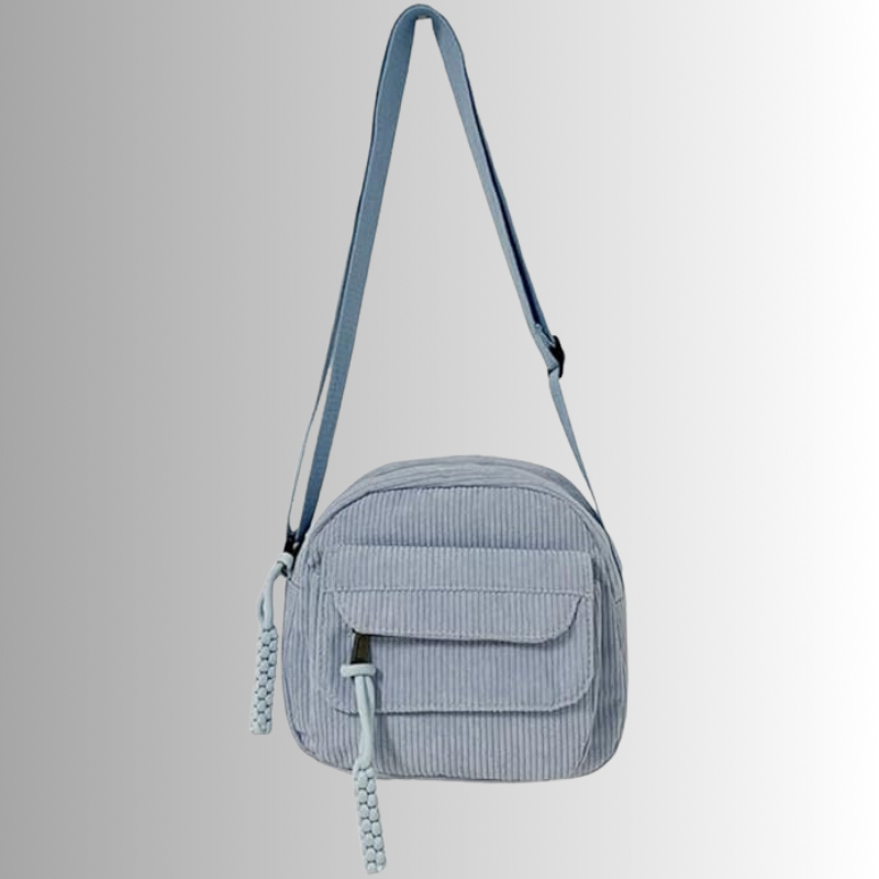 Geanna | Compacte Ribstof Schoudertas