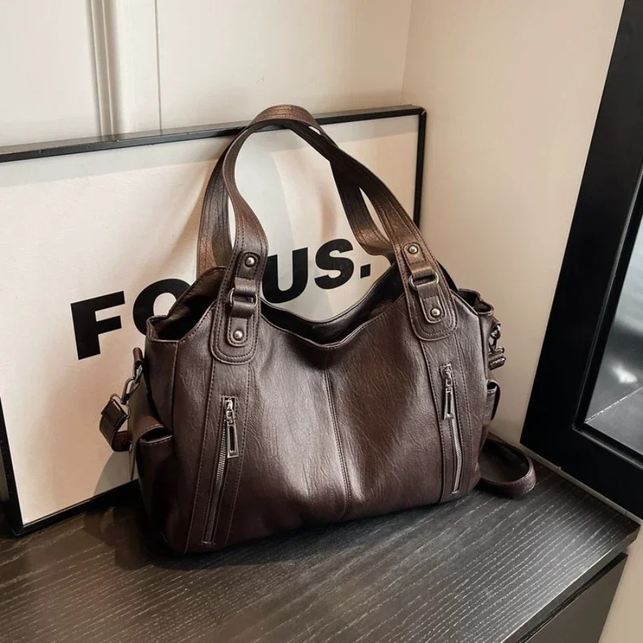 Lila | Sac à main fonctionnel pour femme avec fermeture éclair et bandoulière
