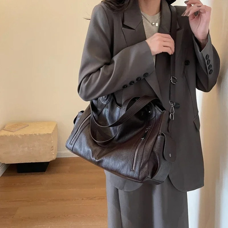 Lila | Sac à main fonctionnel pour femme avec fermeture éclair et bandoulière
