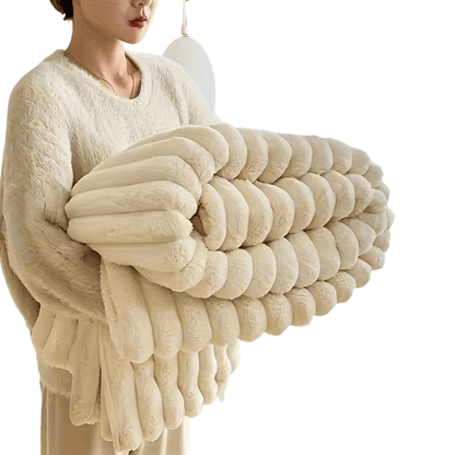 Couverture de confort double couche en peluche