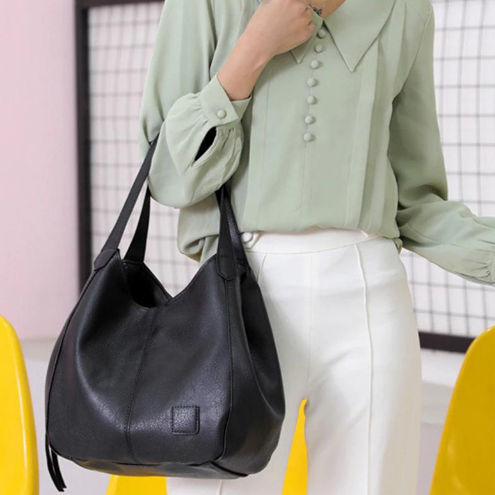 Lizi | Sac bandoulière décontracté au look cuir vintage