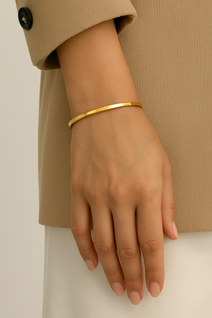 Margrit | Bracelet bracelet martelé minimaliste