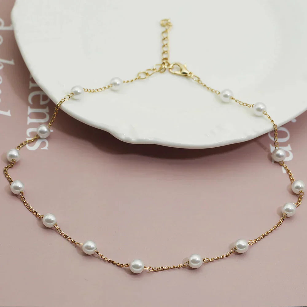 Collier de perles en or