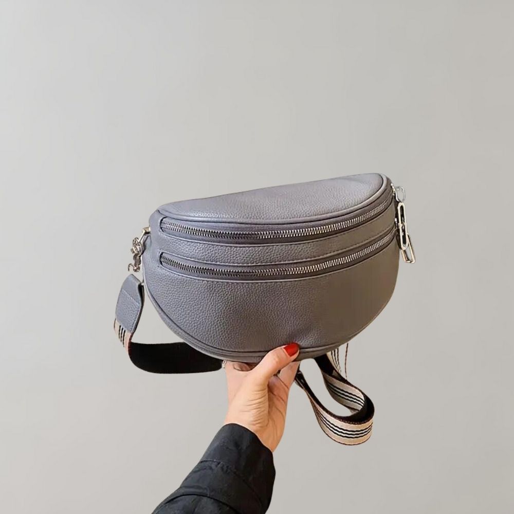 Wilna | Crossbody Tas met Dubbele Rits – Stijlvol & Functioneel