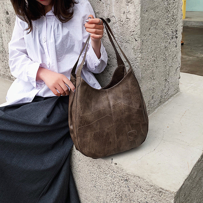 Lizi | Sac bandoulière décontracté au look cuir vintage