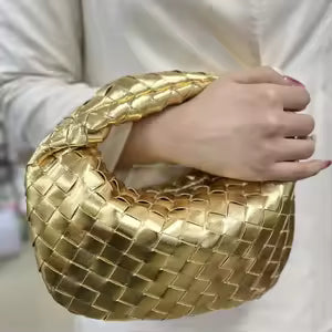 Sac à bandoulière de luxe pour femme avec détails tressés