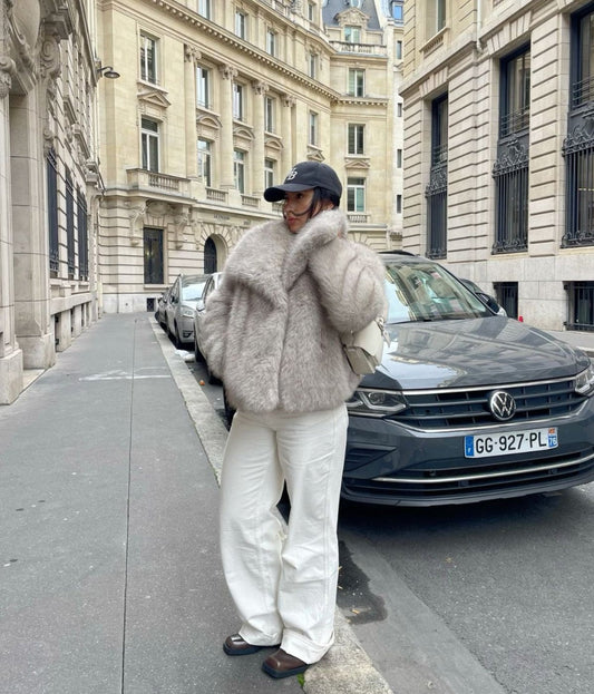 Luxe zachte teddy dames jas met elegant faux fur design