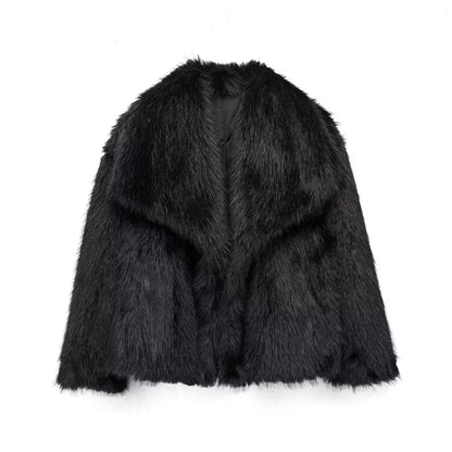 Luxe zachte teddy dames jas met elegant faux fur design