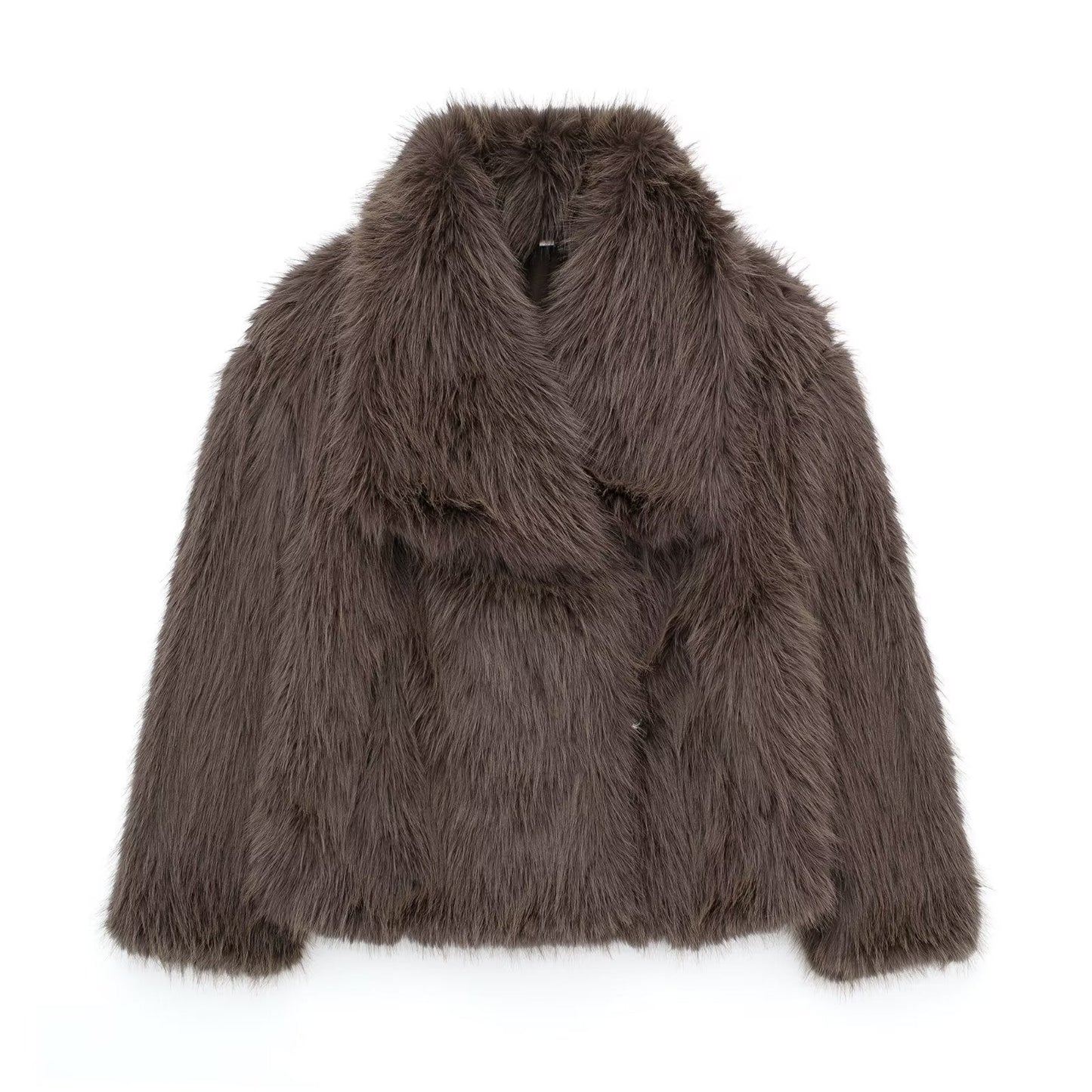 Luxe zachte teddy dames jas met elegant faux fur design