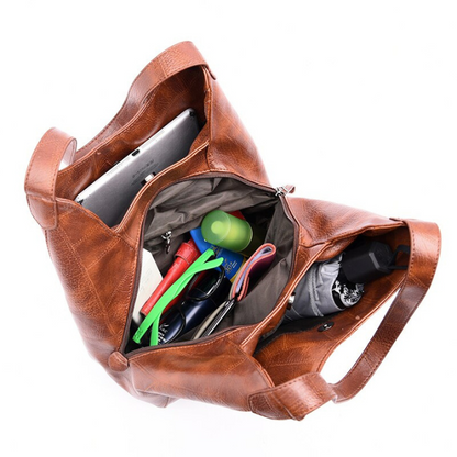 Lizi | Sac bandoulière décontracté au look cuir vintage