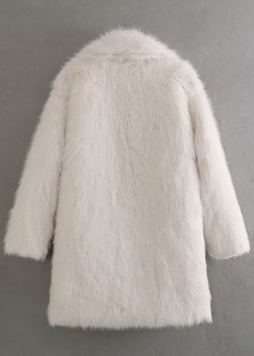 Luxe Warme Stijlvolle Dames Faux Fur Winterjas