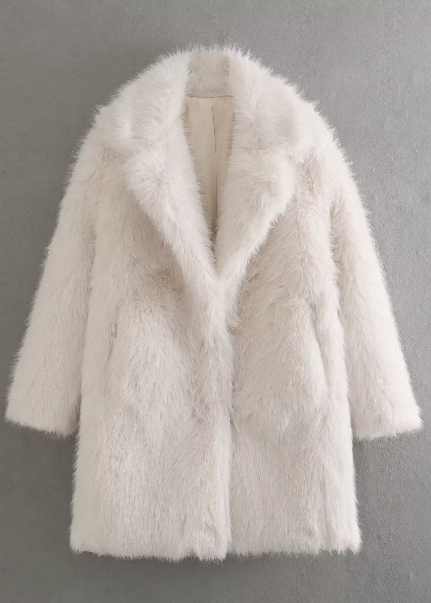 Luxe Warme Stijlvolle Dames Faux Fur Winterjas