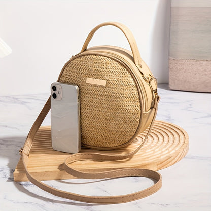 Reby | Ronde Gevlochten Schoudertas