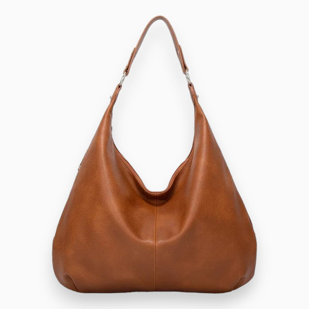 Sac bandoulière élégant en cuir pour femme avec longue anse