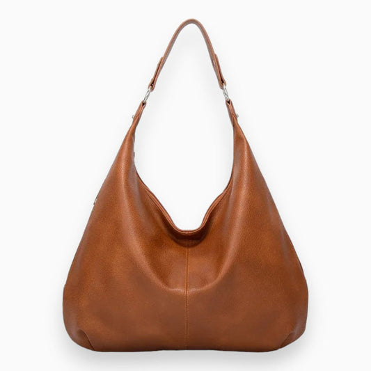 Sac bandoulière élégant en cuir pour femme avec longue anse