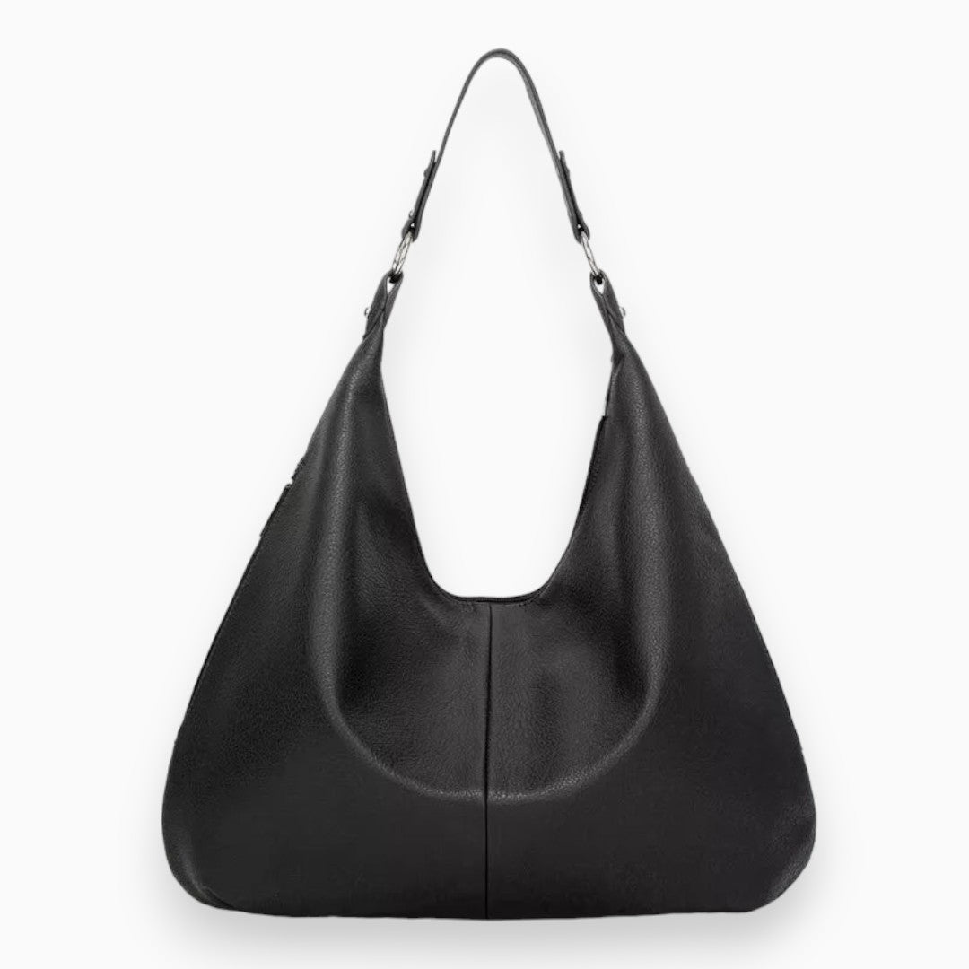 Sac bandoulière élégant en cuir pour femme avec longue anse