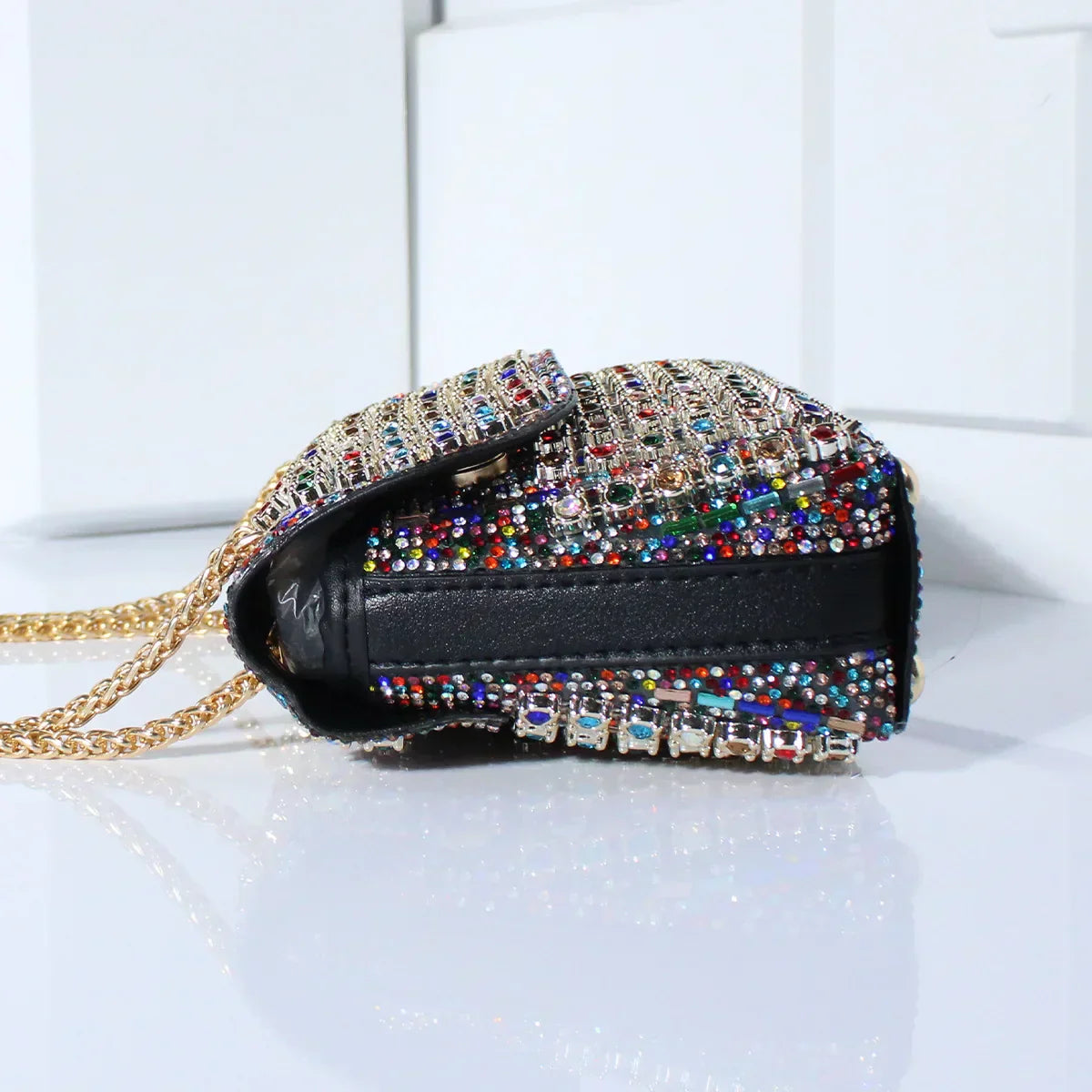 Tadea | Sac bandoulière tendance orné de strass mosaïque 