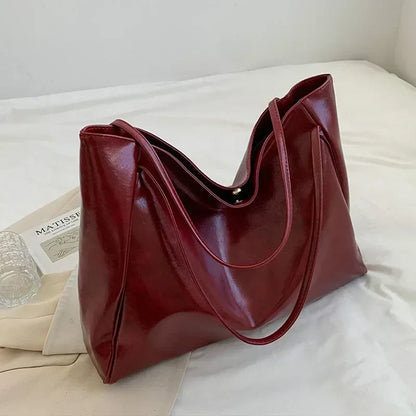 Leora | Luxe Ruime Shopper Schouder Tas