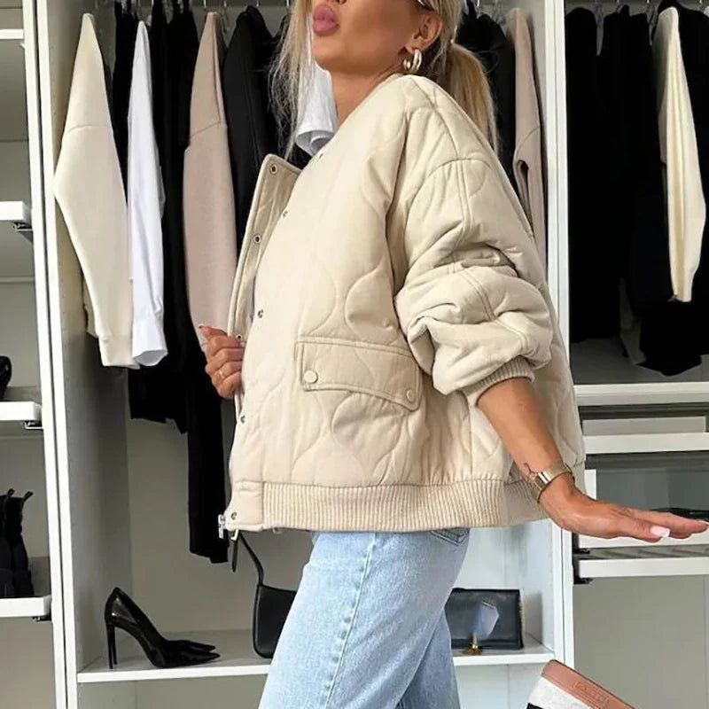 Oversized Gewatteerde Bomberjack Dames