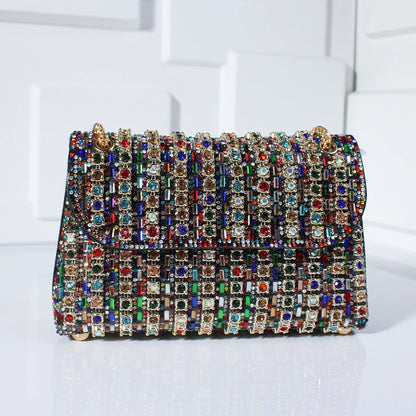 Tadea | Sac bandoulière tendance orné de strass mosaïque 