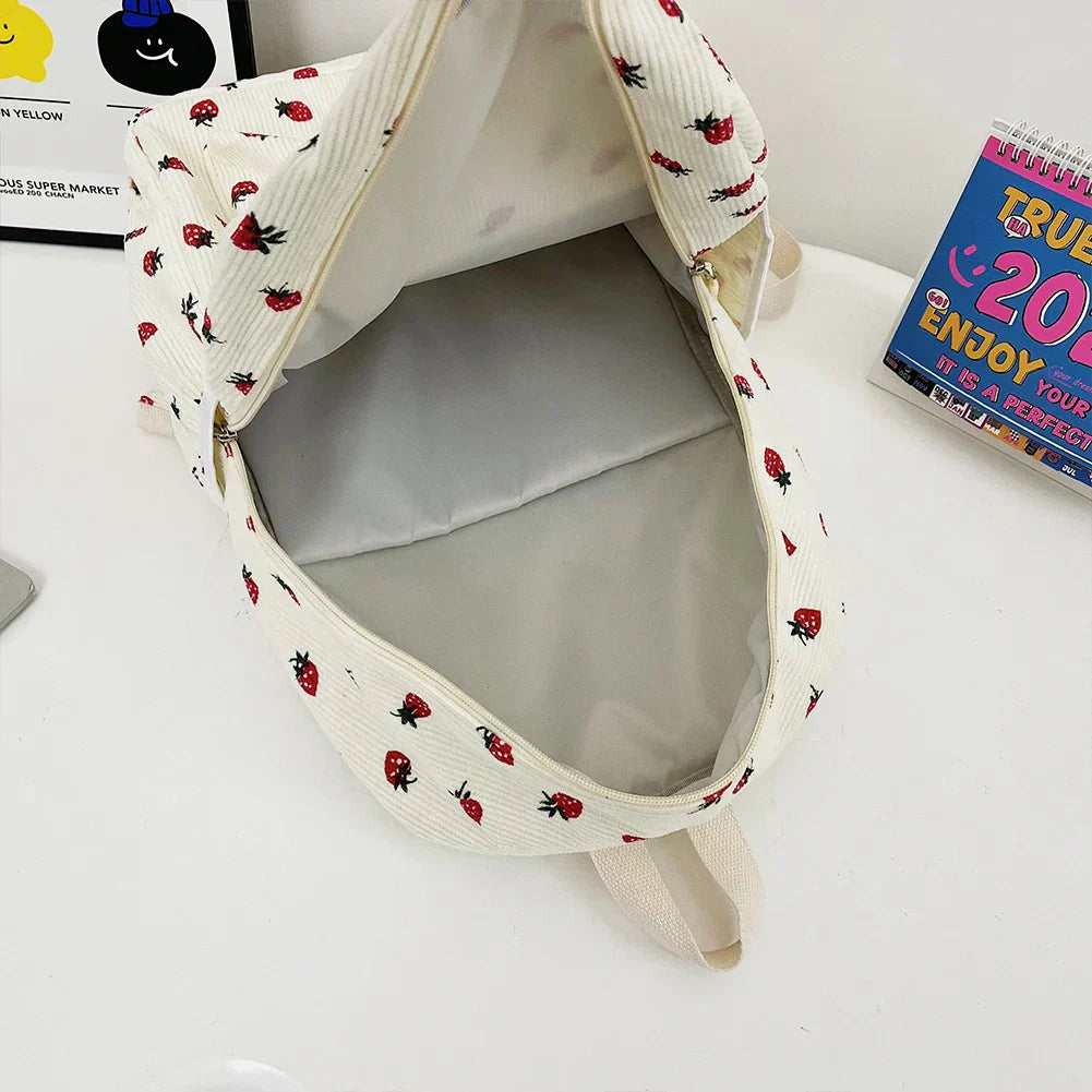 Genni | Rugzak met Aardbei-Print