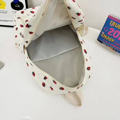 Genni | Rugzak met Aardbei-Print