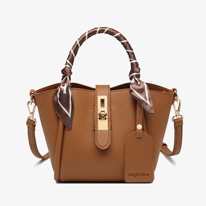 Tery | Sac à main de luxe avec détail foulard et fermoir doré