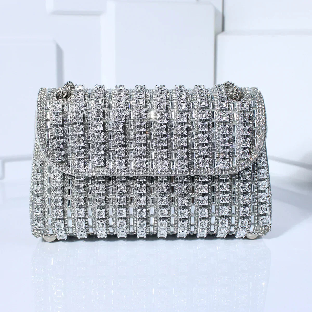 Tadea | Sac bandoulière tendance orné de strass mosaïque 