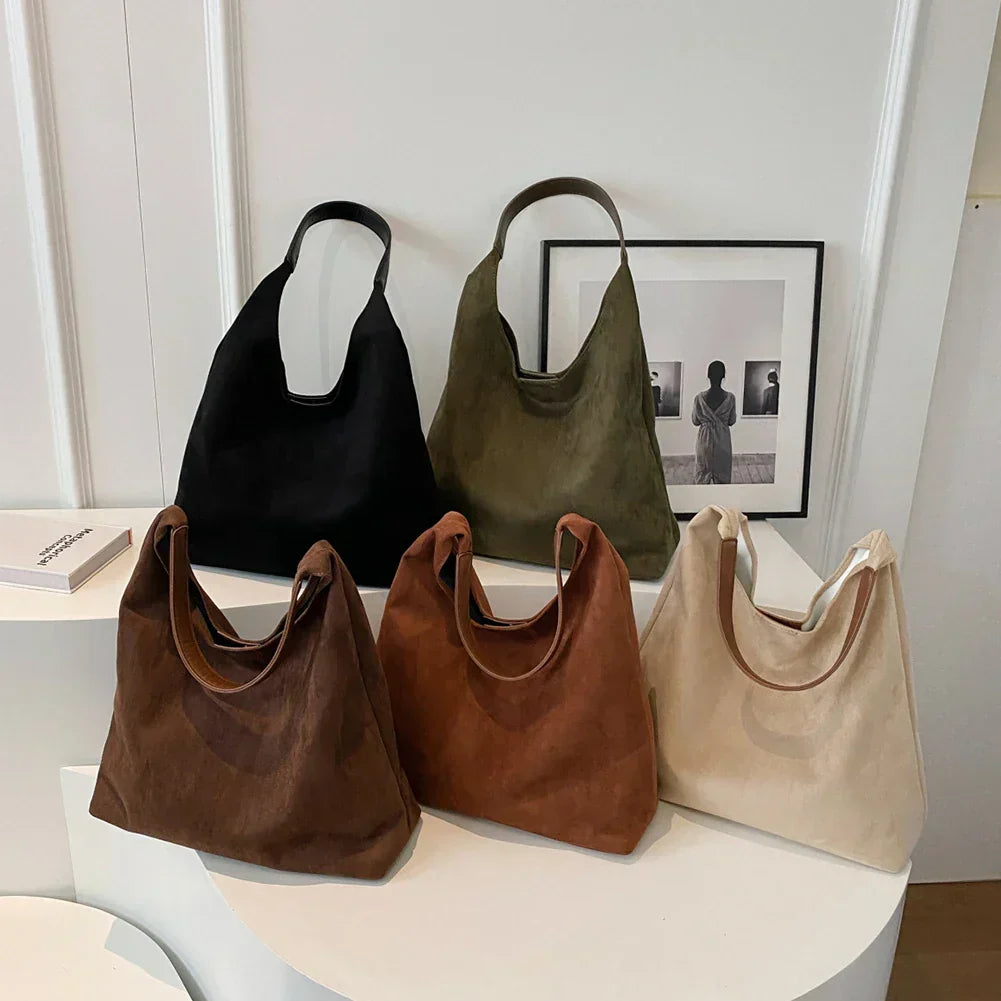 Sac cabas de luxe en daim 