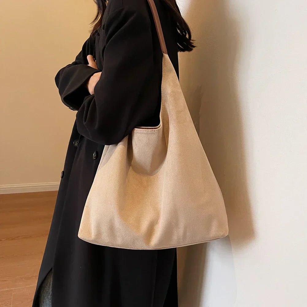 Sac cabas de luxe en daim 