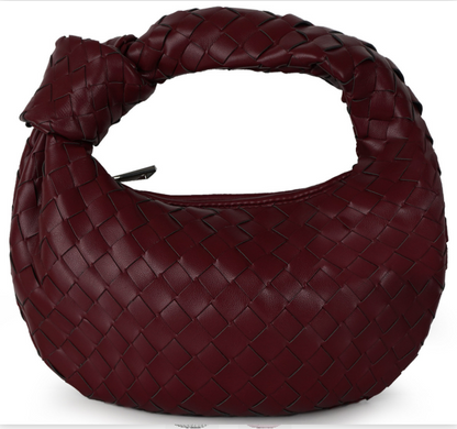 Sac à bandoulière de luxe pour femme avec détails tressés