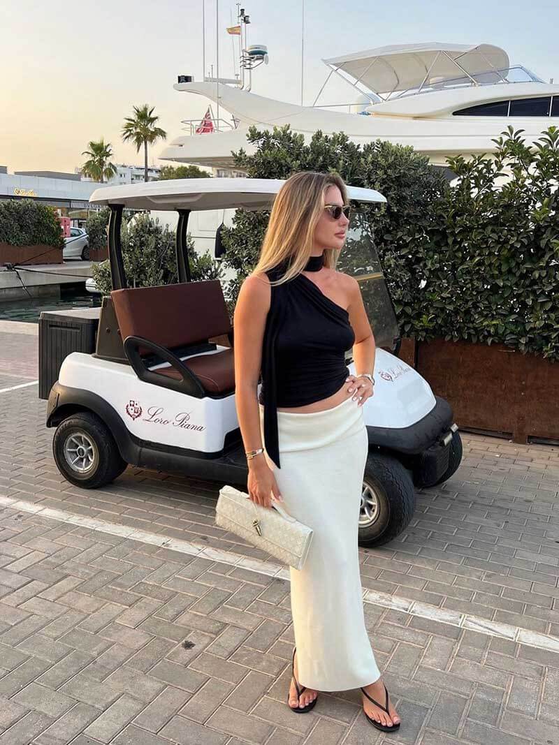 Sac à main pour femme avec motif tissé et fermoir doré