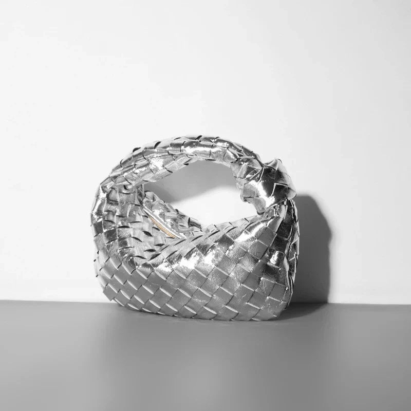 Sac à bandoulière de luxe pour femme avec détails tressés