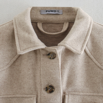 Elegante Warme Dames Jas met Knopen