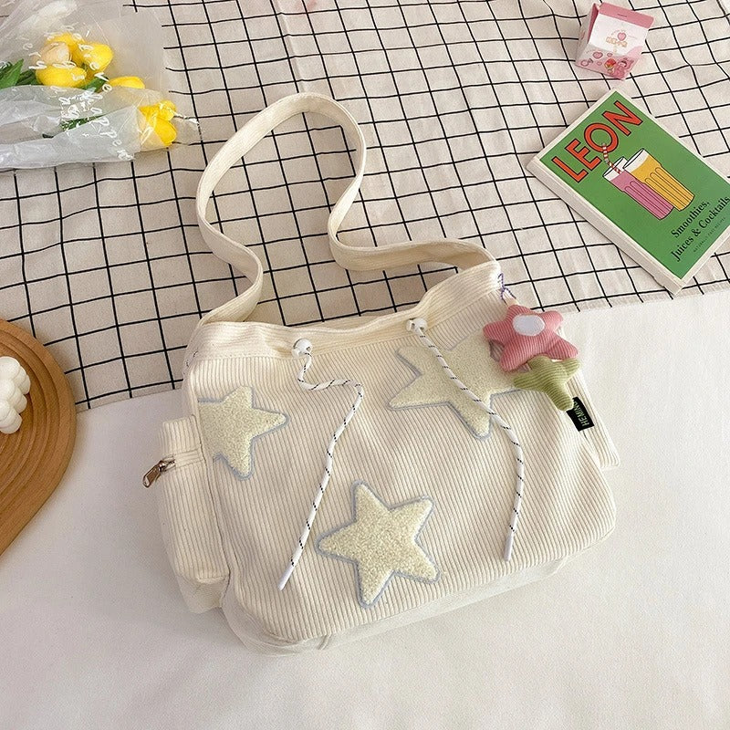 Sac bandoulière tendance et élégant pour femme avec imprimé étoiles