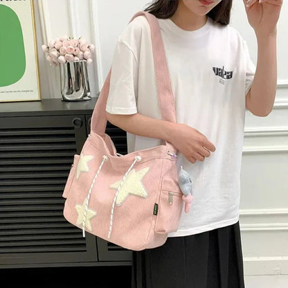 Sac bandoulière tendance et élégant pour femme avec imprimé étoiles
