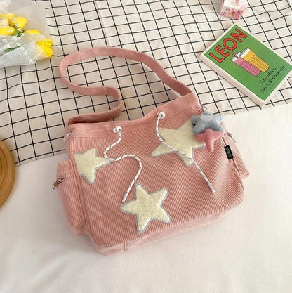 Sac bandoulière tendance et élégant pour femme avec imprimé étoiles